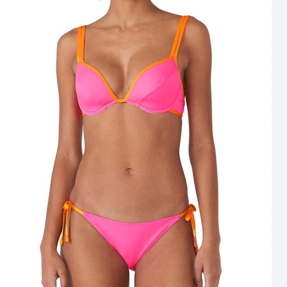 NWT KATE SPADE Vibrant Pink and Orange Bikini - Picture 1 of 5